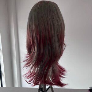 Straight Layered Shag Ombre Synthetic Wig